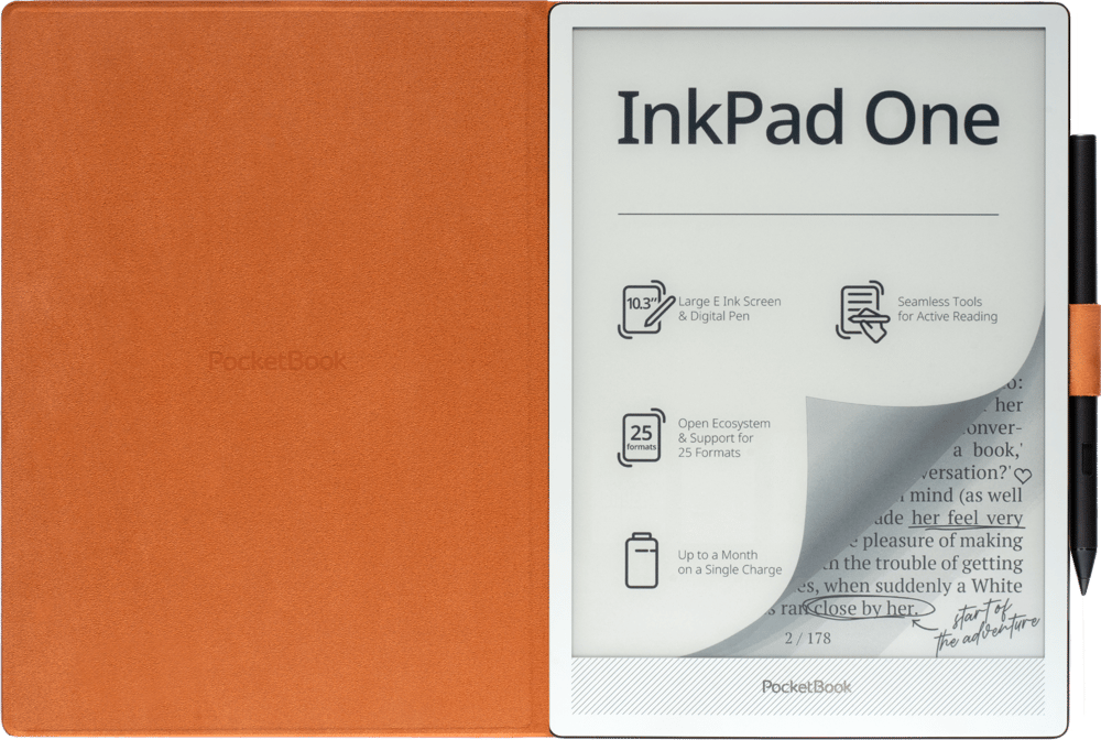 Funda 10,3'' Folio naranja magnética para el InkPad One