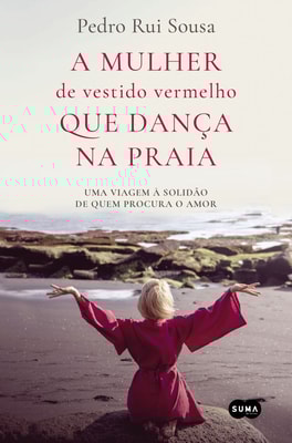 A mulher de vestido vermelho que dança na praia