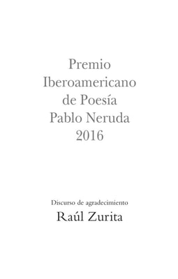 Premio Iberoamericano de Poesía Pablo Neruda 2016