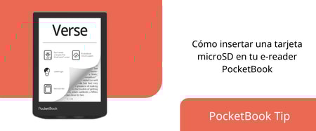 Cómo insertar una tarjeta microSD en tu e-reader PocketBook