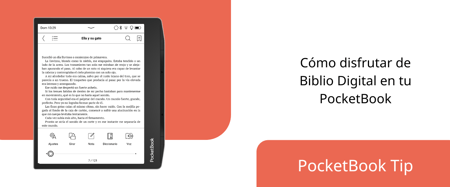 Cómo disfrutar de Biblio Digital en tu PocketBook