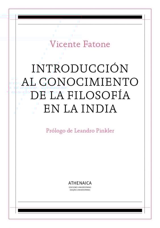 Introduccion al conocimiento de la filosofia en la India