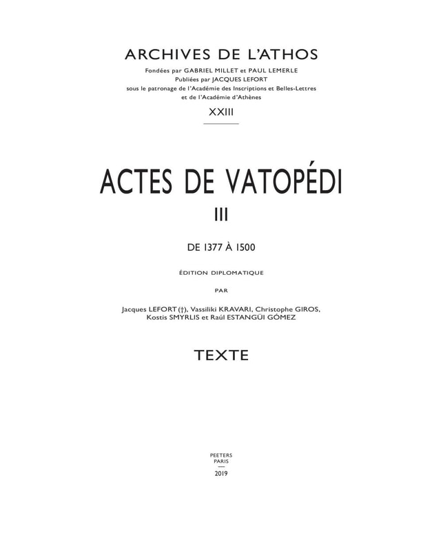 Actes de Vatopedi. III