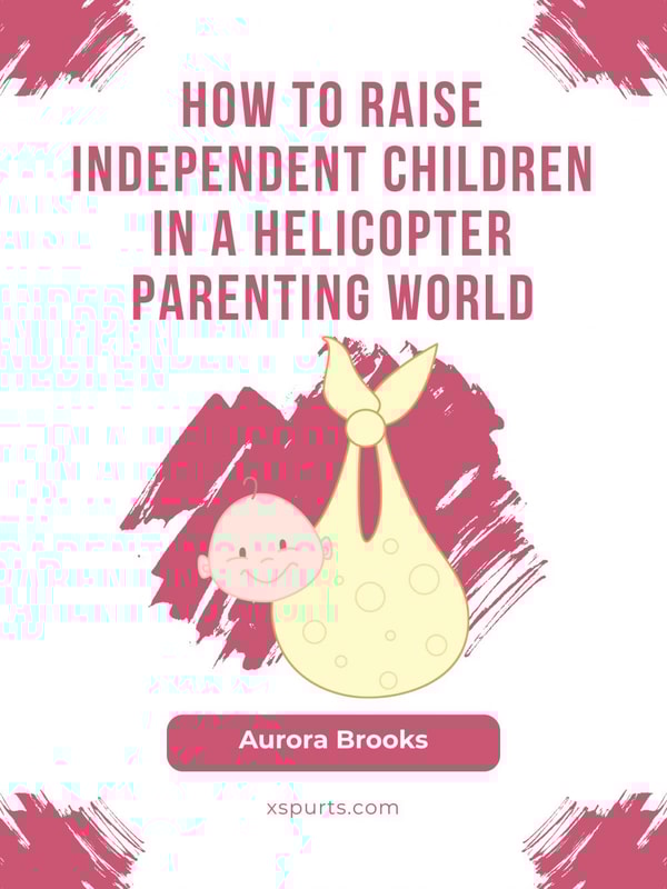 How to Raise Independent Children in a Helicopter Parenting World