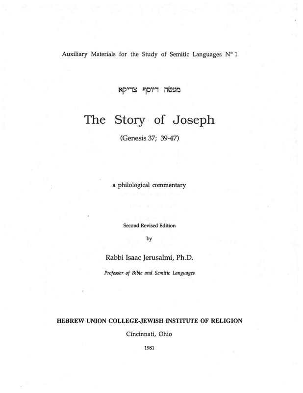 The Story of Joseph (Genesis 37; 39-47)