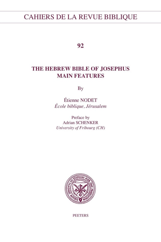 The Hebrew Bible of Josephus