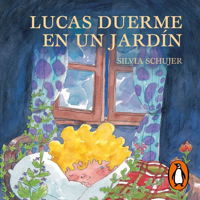 Lucas duerme en un jardín