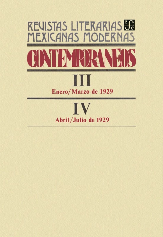 Contemporáneos III, enero-marzo de 1929 - IV, abril-julio de 1929