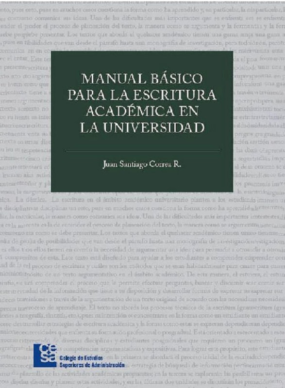 Manual básico para la escritura académica en la universidad 