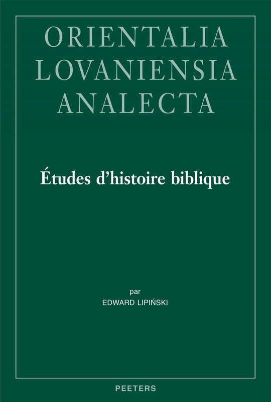 Etudes d'histoire biblique