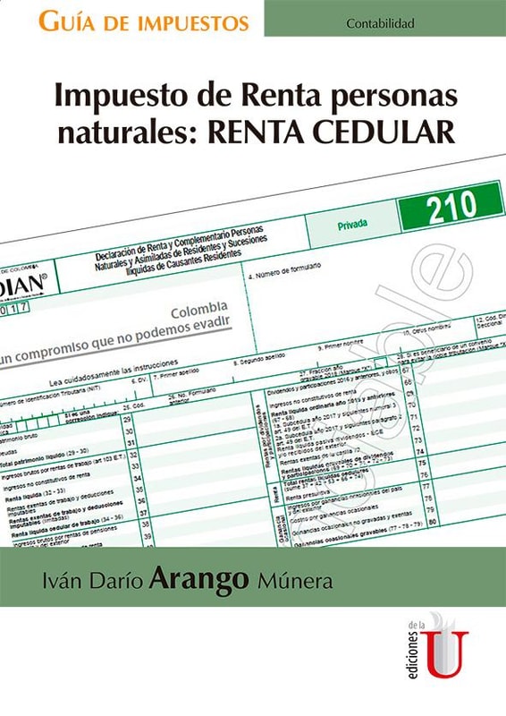 Impuesto de Renta personas naturales: RENTA CEDULAR