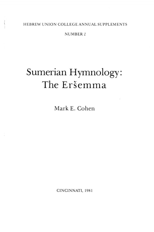 Sumerian Hymnology