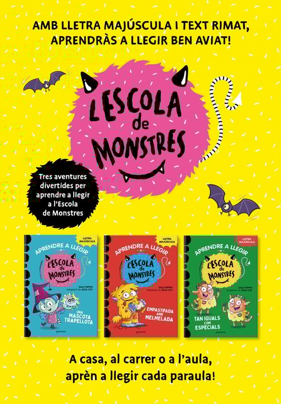 Aprendre a llegir a l'Escola de Monstres - Pack amb els llibres 1, 2 i 3