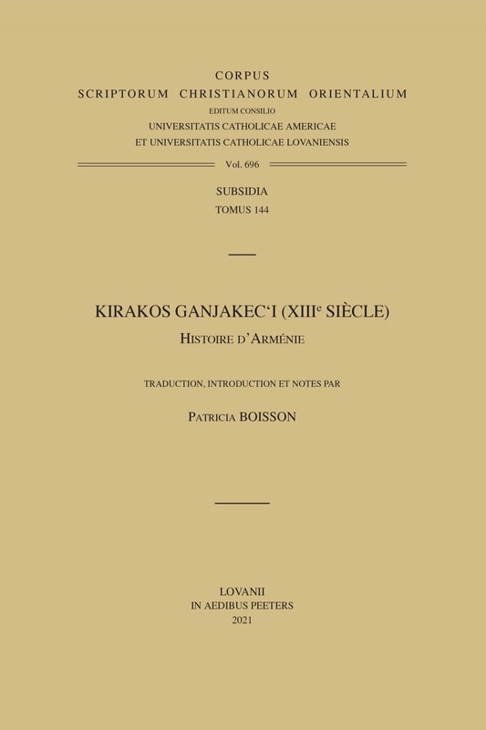 Kirakos Ganjakec'i (XIIIe siecle). Histoire d'Armenie