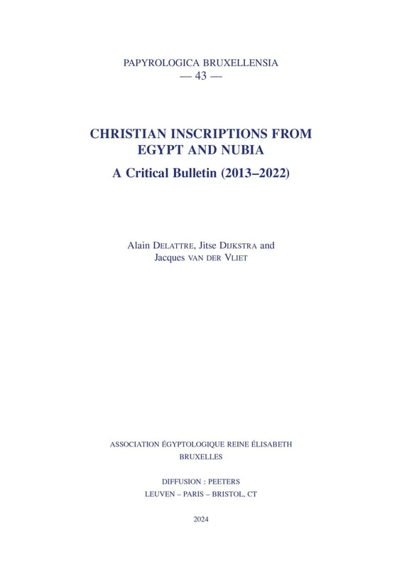 Christian Inscriptions from Egypt and Nubia
