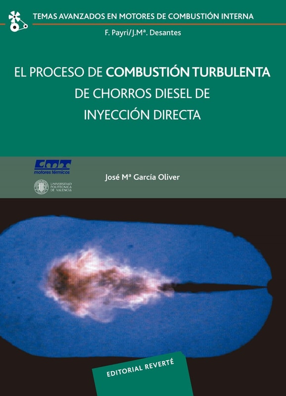 El proceso de combustión turbulenta de chorros diésel de inyección directa