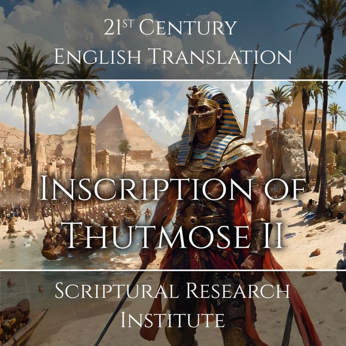 Inscription of Thutmose II