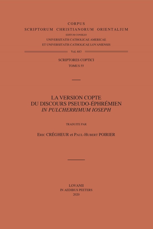La version copte du discours pseudo-ephremien In pulcherrimum Ioseph. V.