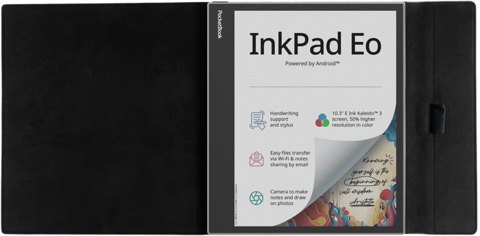 Funda Flip negra para el PocketBook InkPad Eo