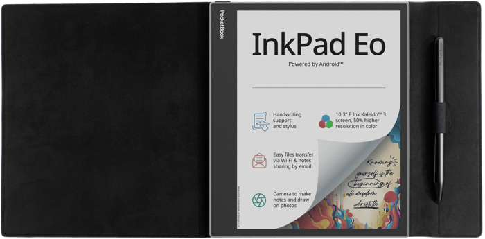 Funda 10,3" Flip negra para el PocketBook InkPad Eo
