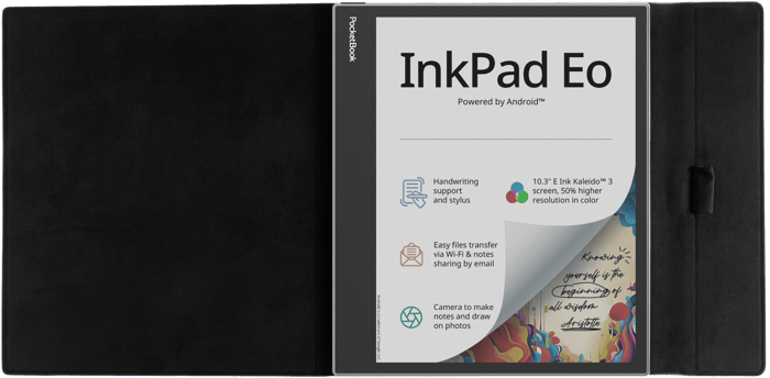 Funda 10,3" Flip negra para el PocketBook InkPad Eo