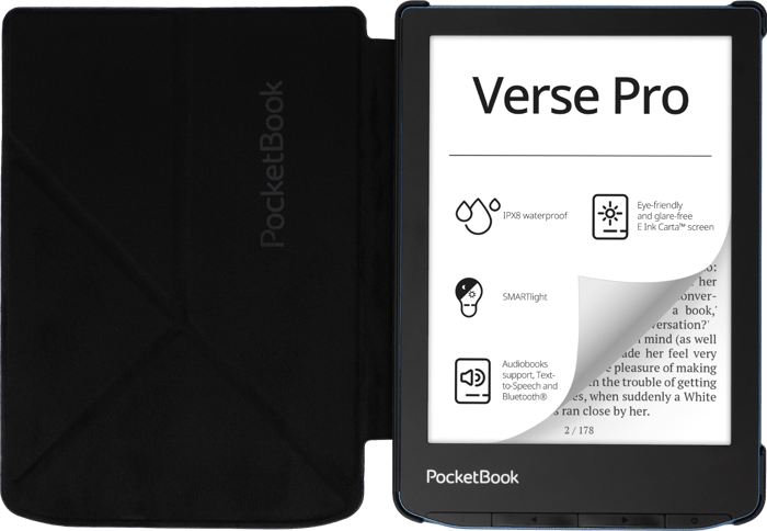Funda 6" Origami negra para e-readers de la serie Verse