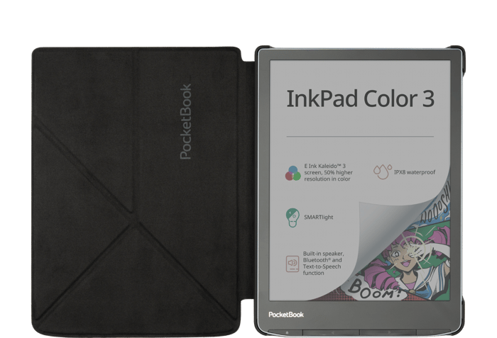 Funda 7,8" Origami negra compatible con los modelos InkPad 4, Color 2 y Color 3
