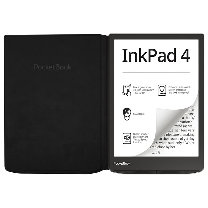 Funda Flip negra compatible con los modelos InkPad 4, InkPad Color 2, InkPad Color 3
