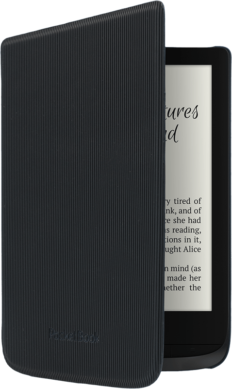 Funda 6" Shell negra a rayas para el Basic Lux 4 y el PocketBook Color