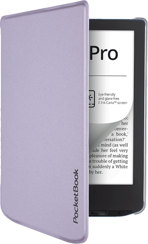 Funda 6" Shell lavanda con trasera transparente para e-readers de la serie Verse