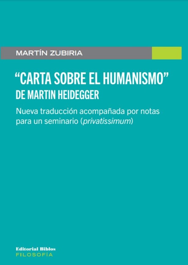 "Carta sobre el Humanismo" de Martin Heidegger