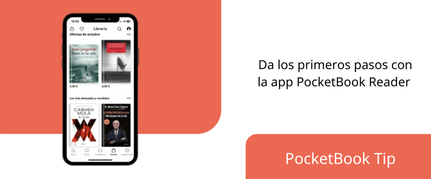 Da los primeros pasos con la app PocketBook Reader