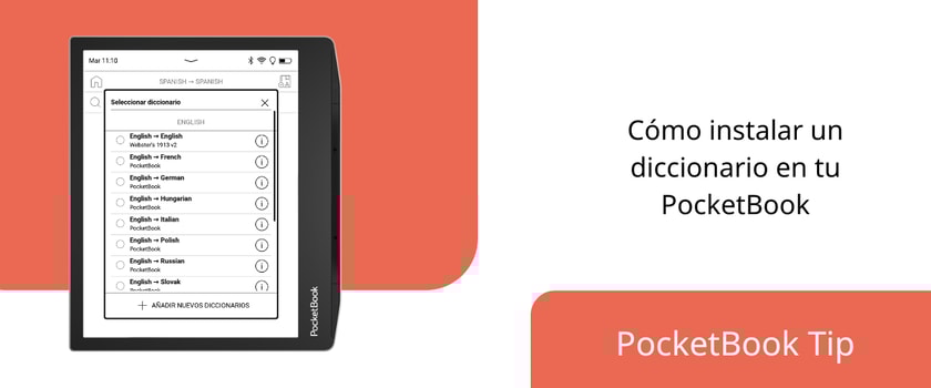 Cómo instalar un diccionario en tu PocketBook