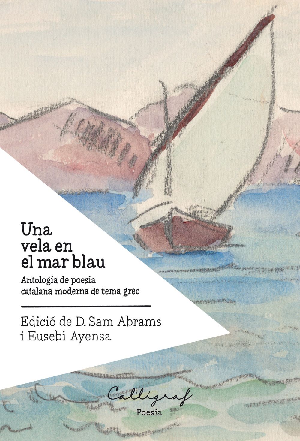 Una vela en el mar blau