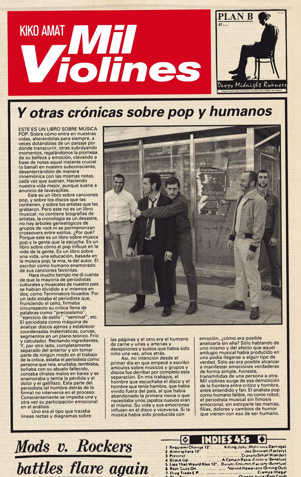 Mil violines y otras crónicas sobre pop y humanos