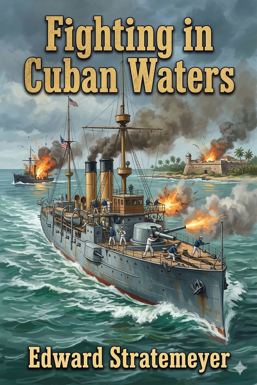 Fighting in Cuban Waters; Or, Under Schley on the Brooklyn
