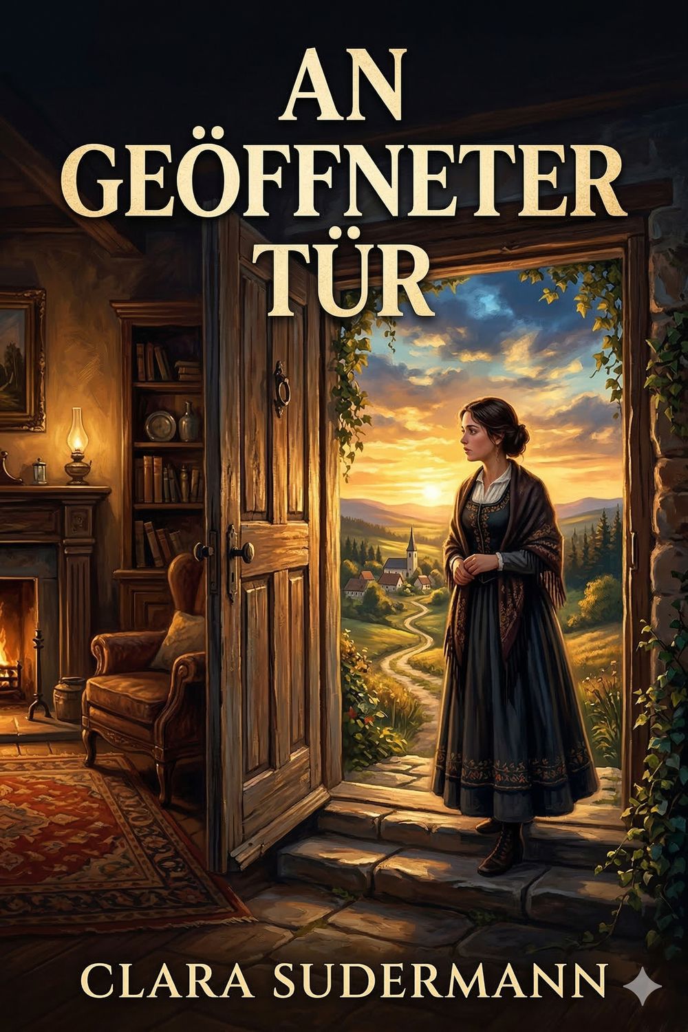 An geöffneter Tür