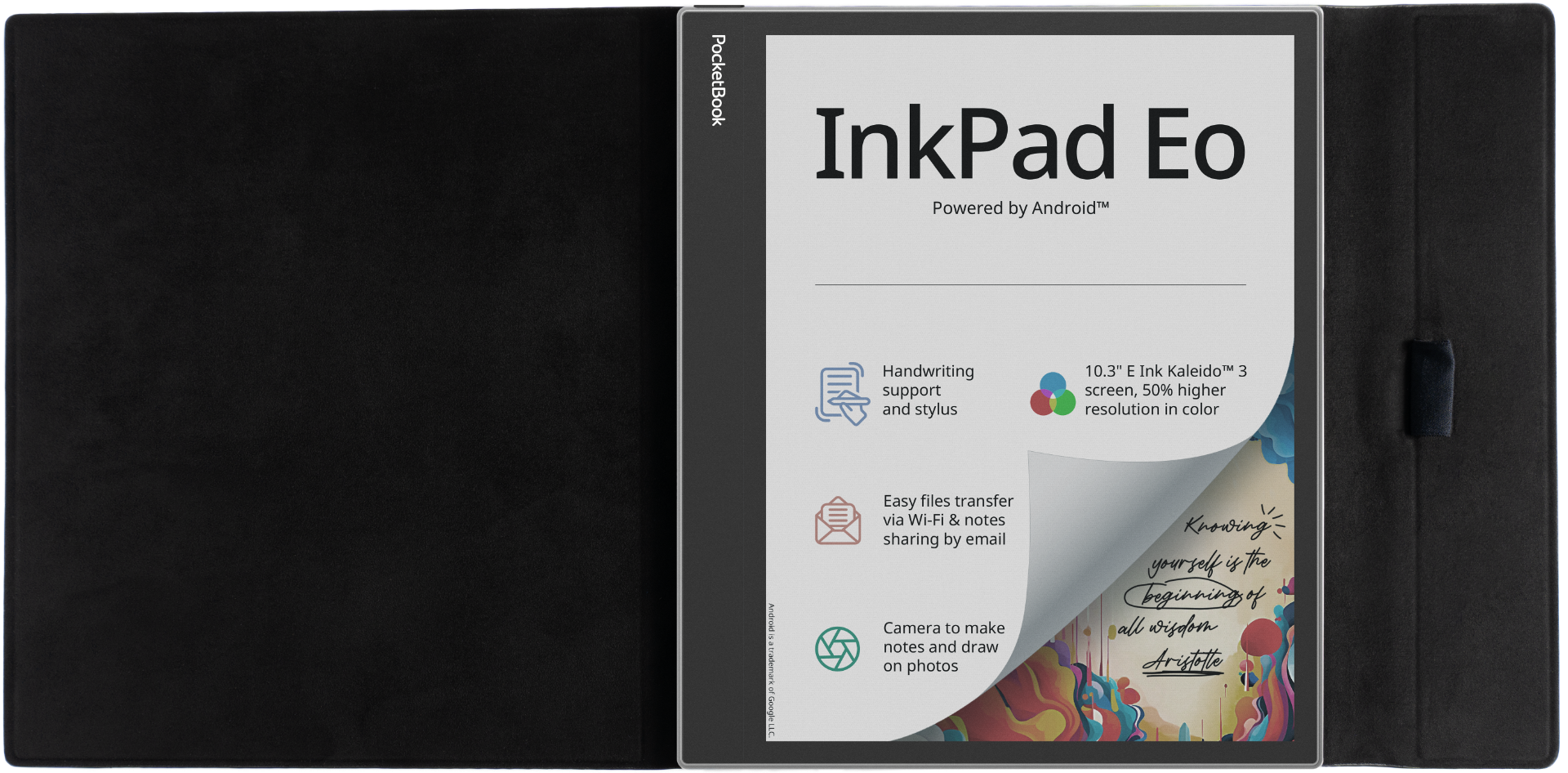 Funda 10,3'' Flip negra para el InkPad Eo