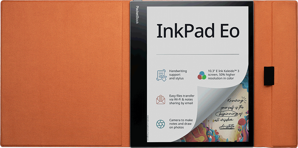Funda 10,3'' Flip marrón para el InkPad Eo