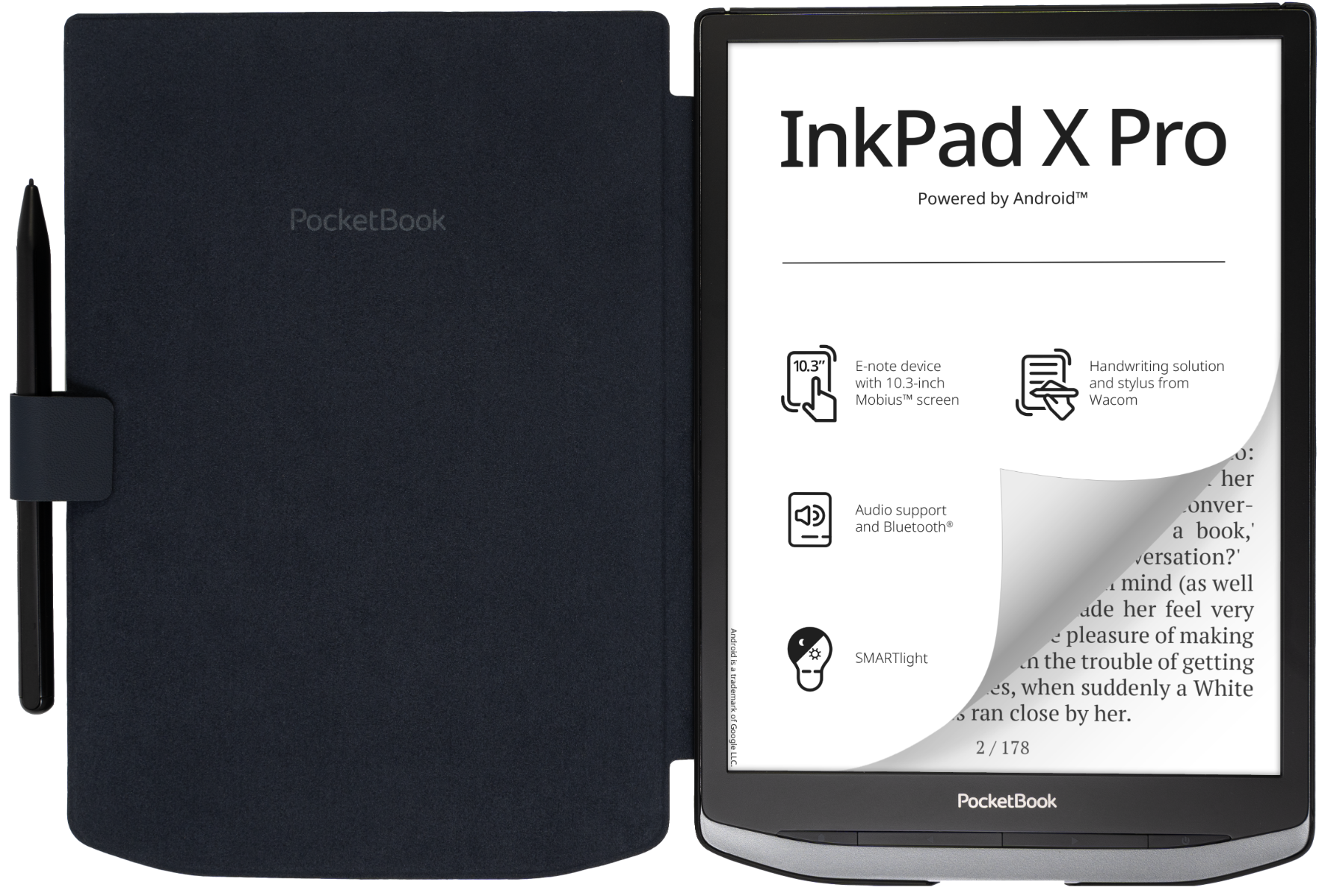 Funda 10,3'' Shell azul para el InkPad X Pro