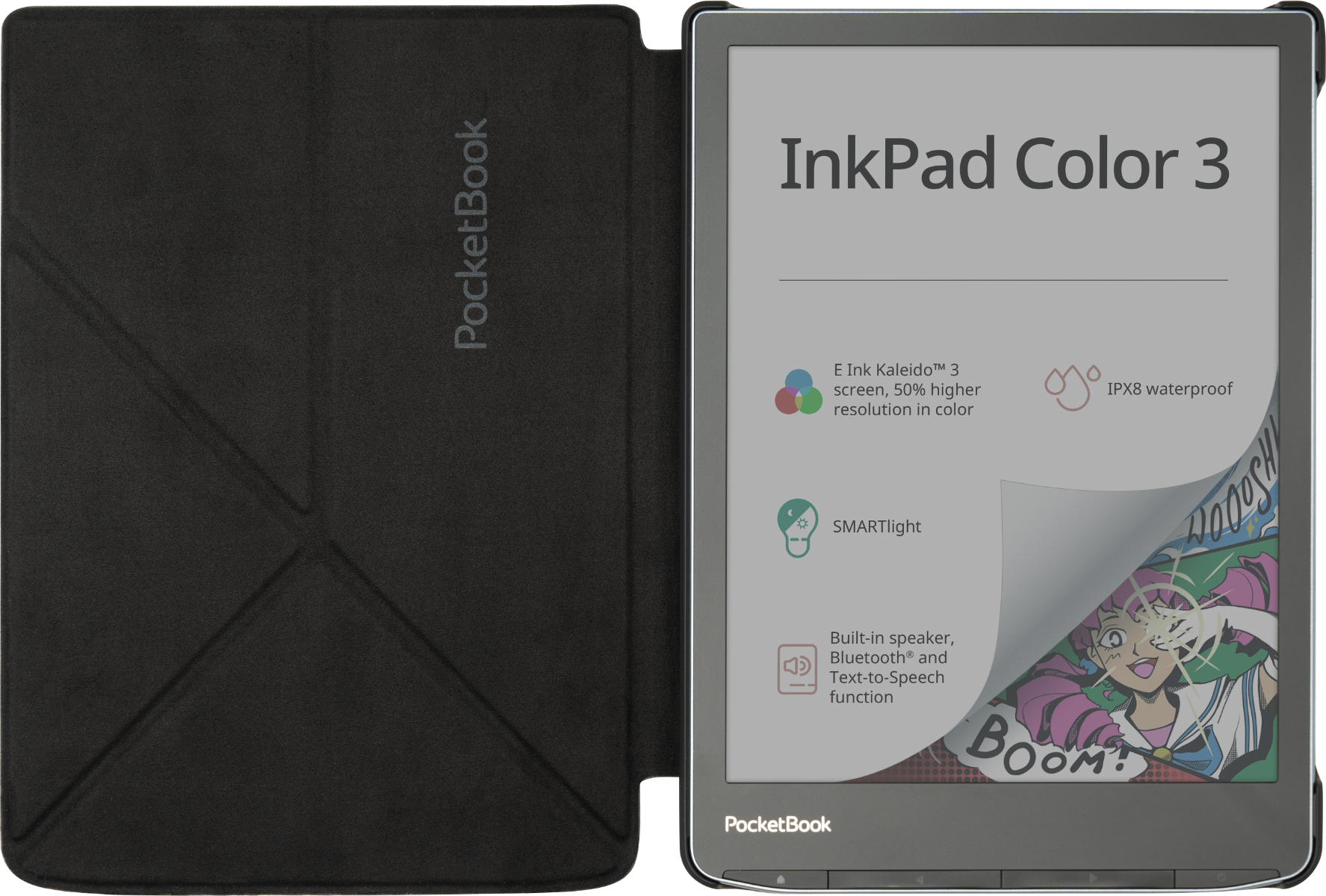 Funda 7,8" Origami negra para e-readers de la serie InkPad