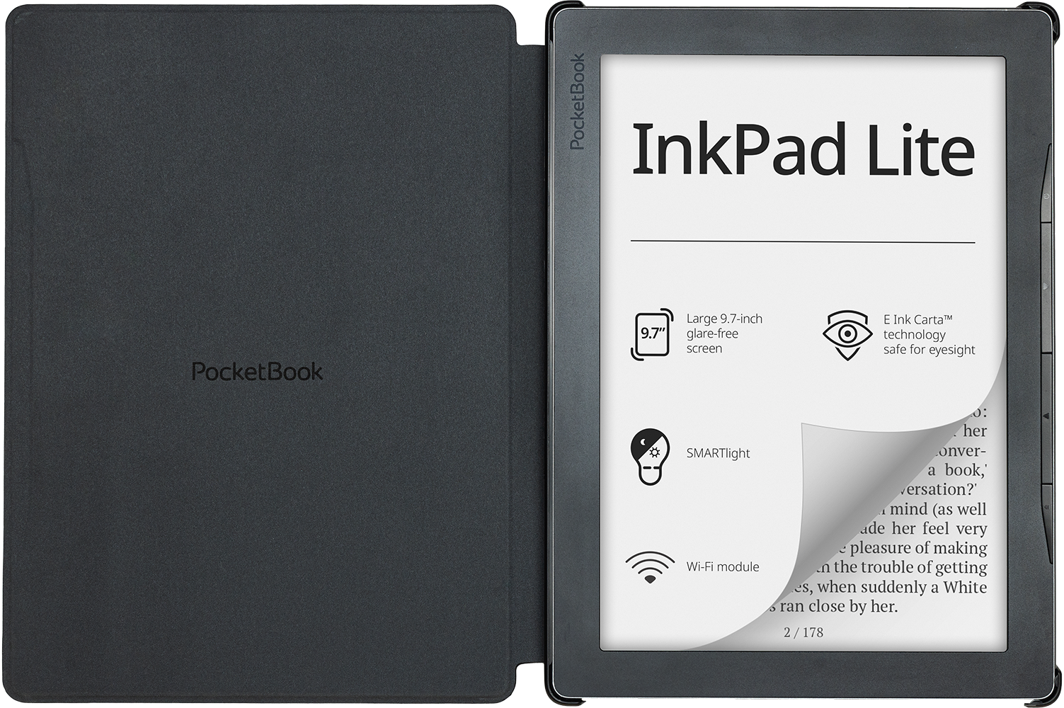 Funda 9,7'' Shell negra para el InkPad Lite