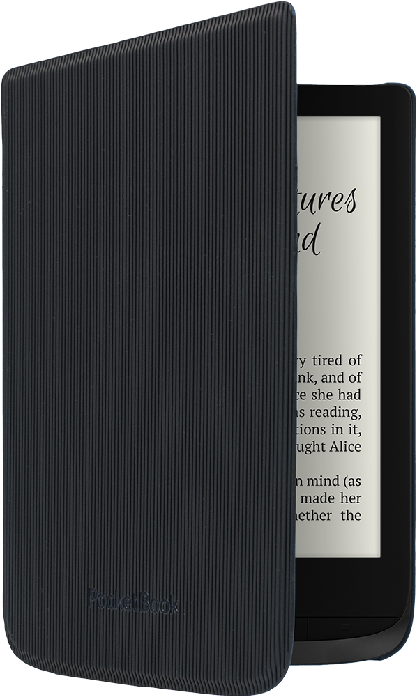 Funda 6" Shell negra a rayas para el Basic Lux 4 y el PocketBook Color