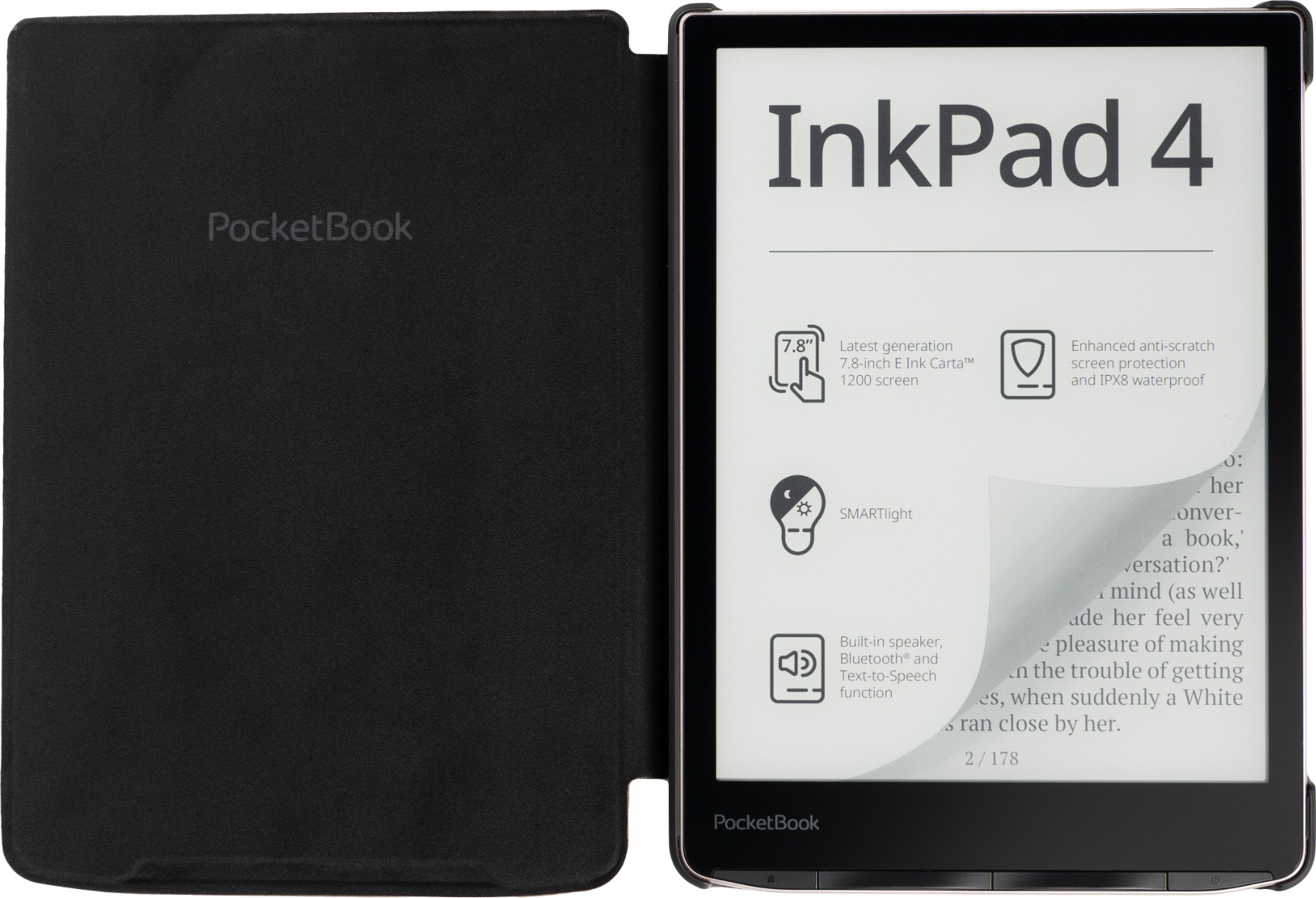 Funda 7,8" Shell a rayas para e-readers de la serie InkPad