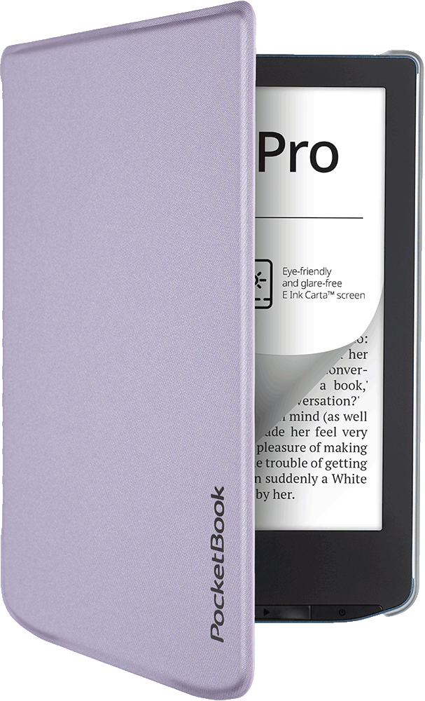 Funda 6" Shell lavanda con trasera transparente para e-readers de la serie Verse