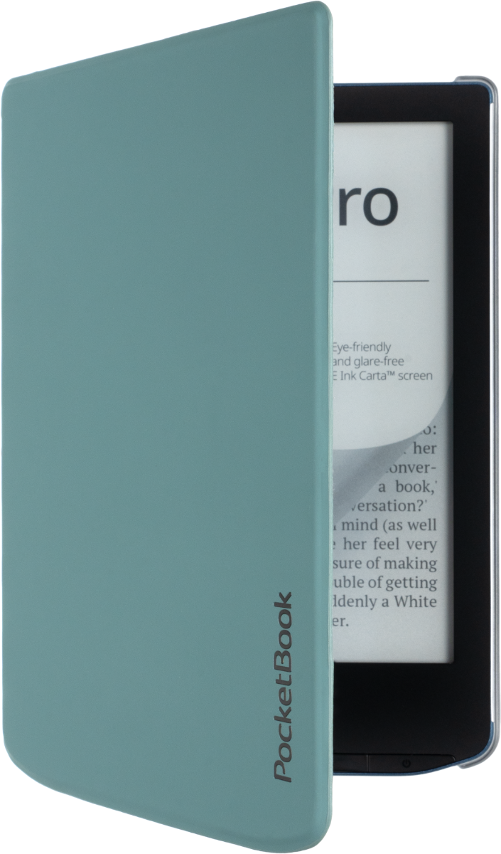 Funda 6" Shell verde salvia con sujeción y trasera transparente para e-readers de la serie Verse