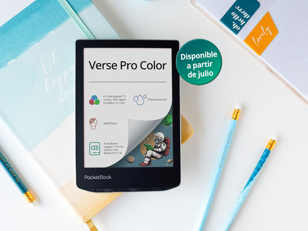 PocketBook Verse Pro Color, un e-reader súper compacto ahora también con pantalla a color